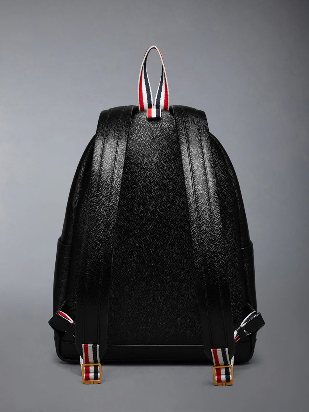 Pebble Grain Rwb Stripe Backpack Black