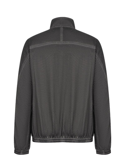 Perforated Mesh Track Jacket (Washed Fossil)