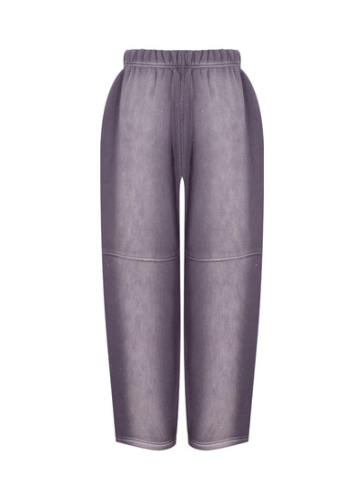 Crystal Hotfix Sweatpant (Washed Purple)