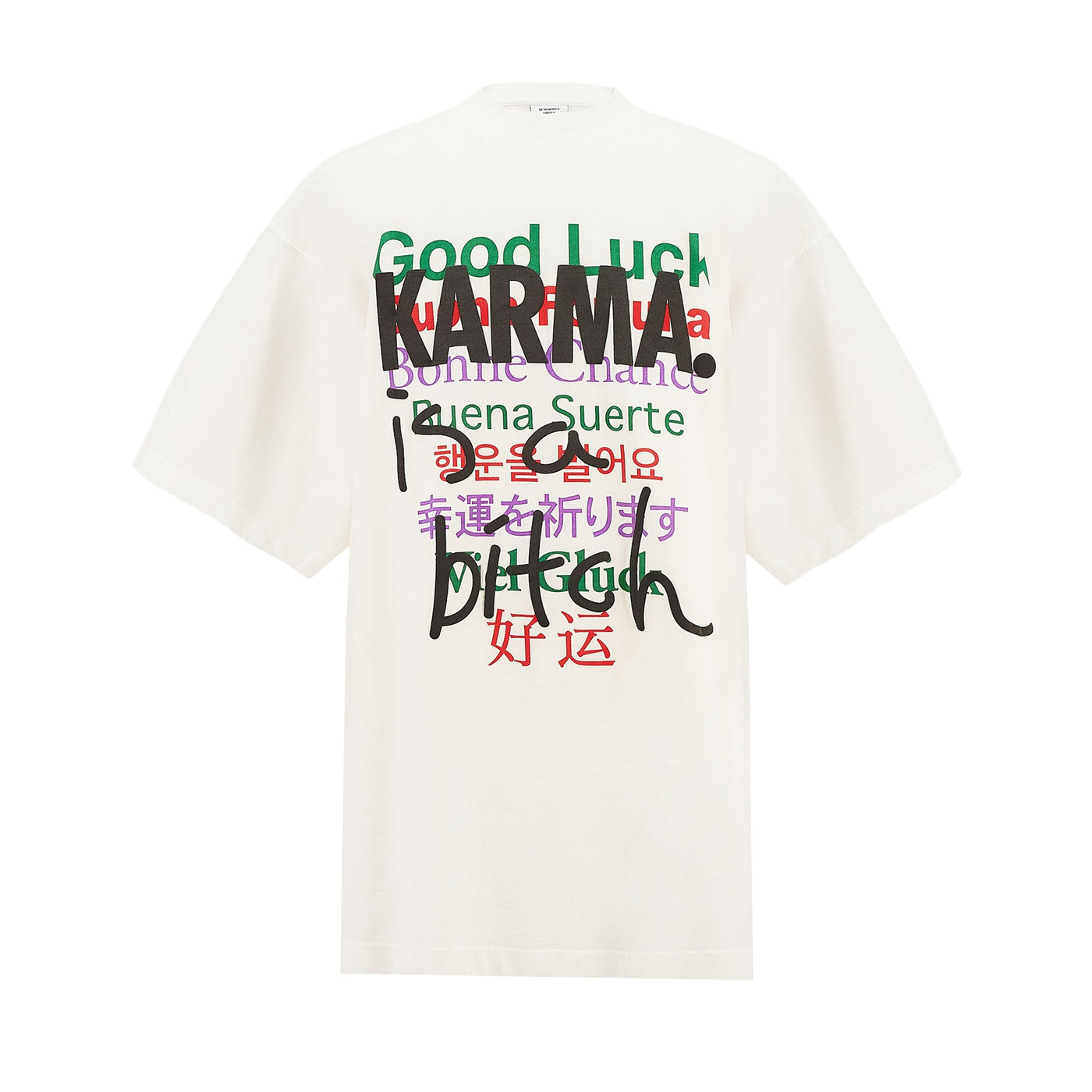 Good Luck Karma T-shirt White