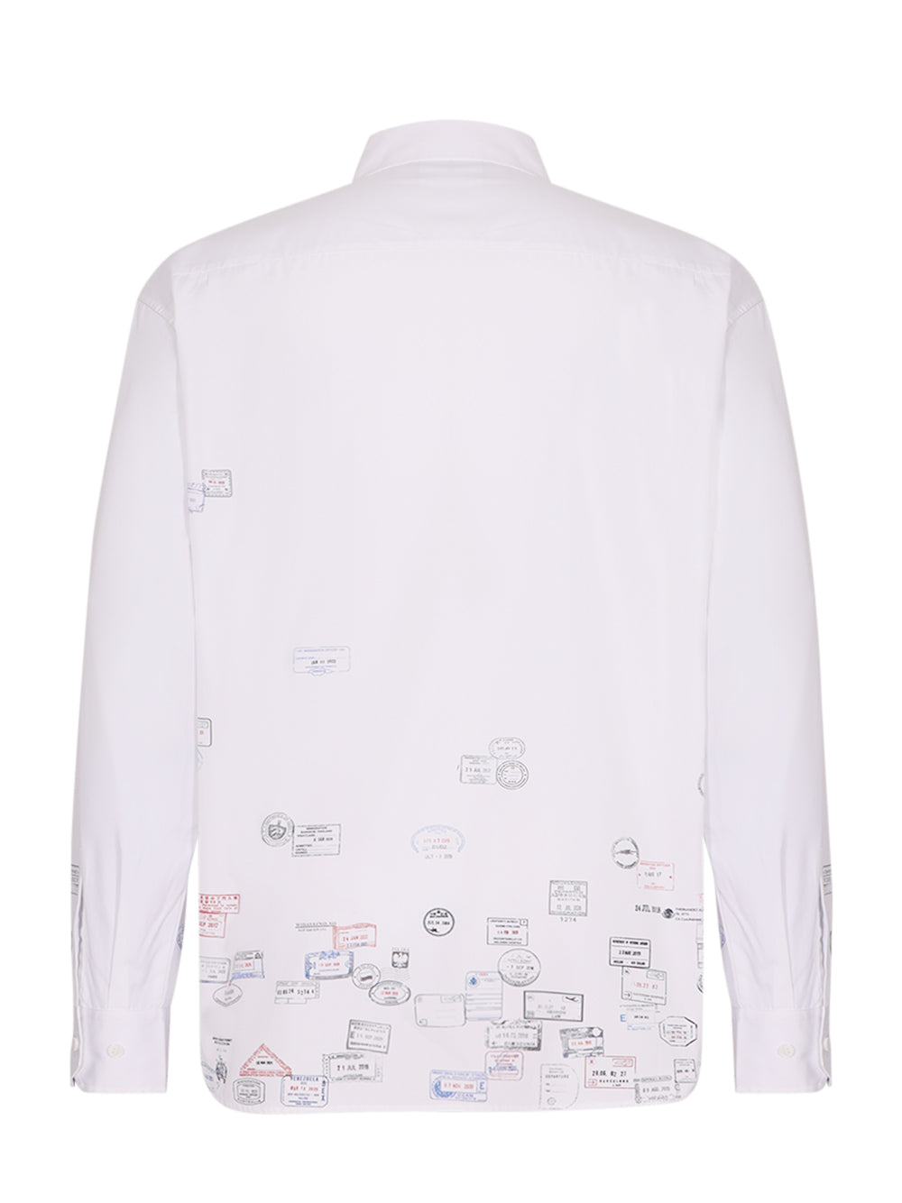 Passport Stamps Shirt White