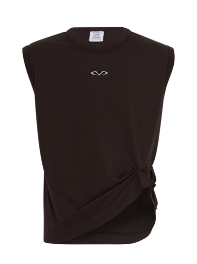 Oval Logo Jersey Tanktop Chocolate Br