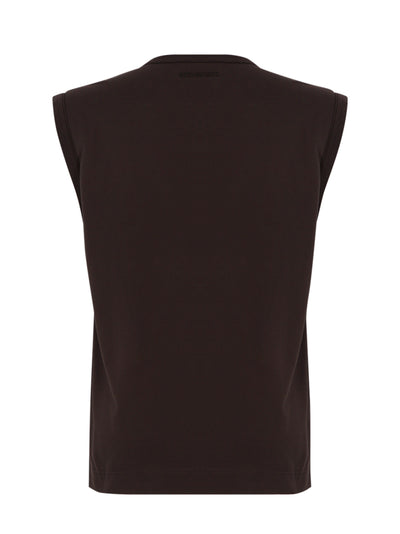 Oval Logo Jersey Tanktop Chocolate Br