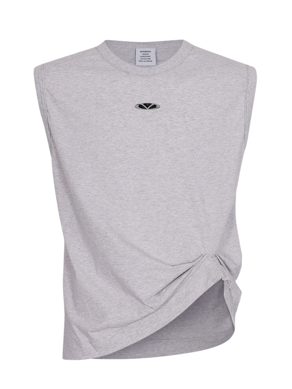 Oval Logo Jersey Tanktop Grey Melange
