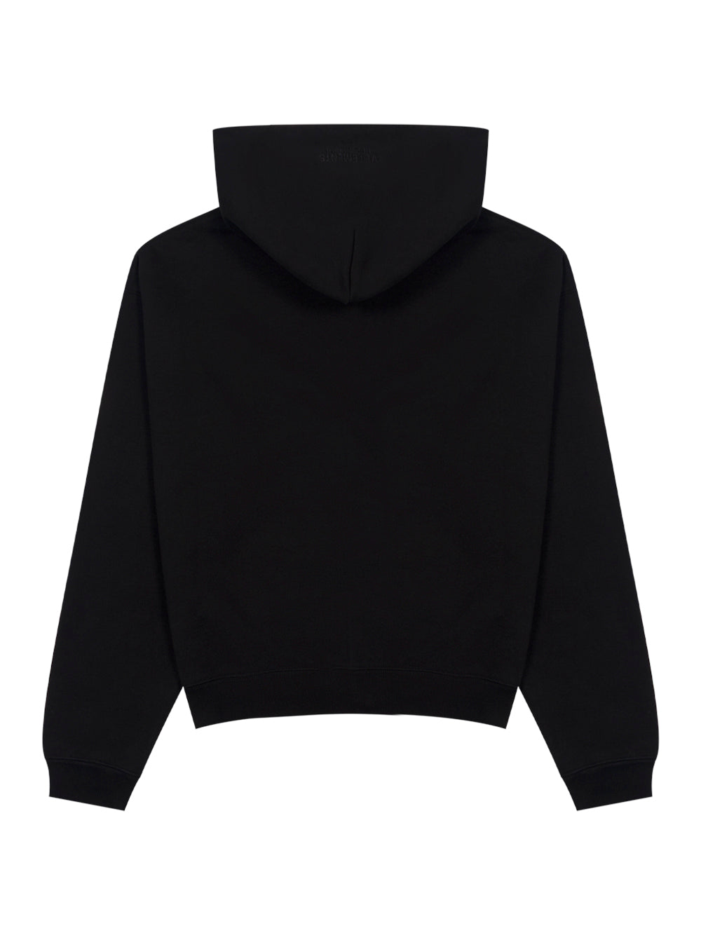 Logo Fitted Zip-Up Hoodie (Black)