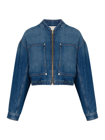 The Alessa Jacket Danube Medium Indigo Wash