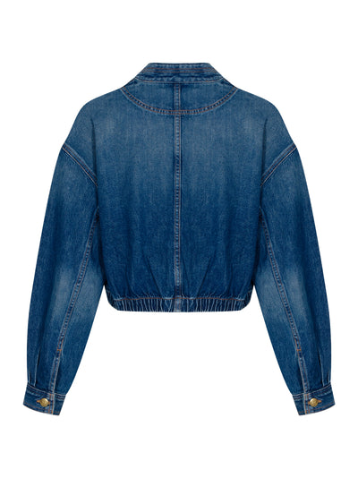 The Alessa Jacket Danube Medium Indigo Wash