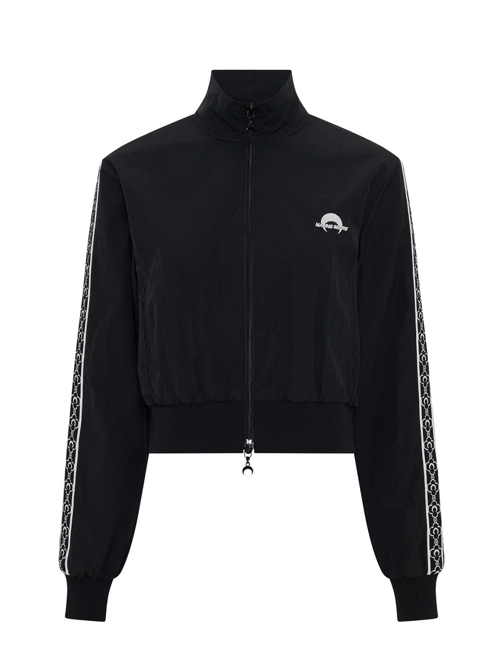 Recycled Nylon Track Jacket Black