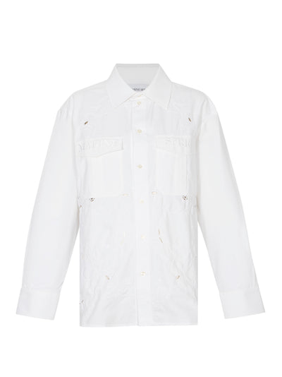 Regenerated Household Linen Long Sleeve Off White