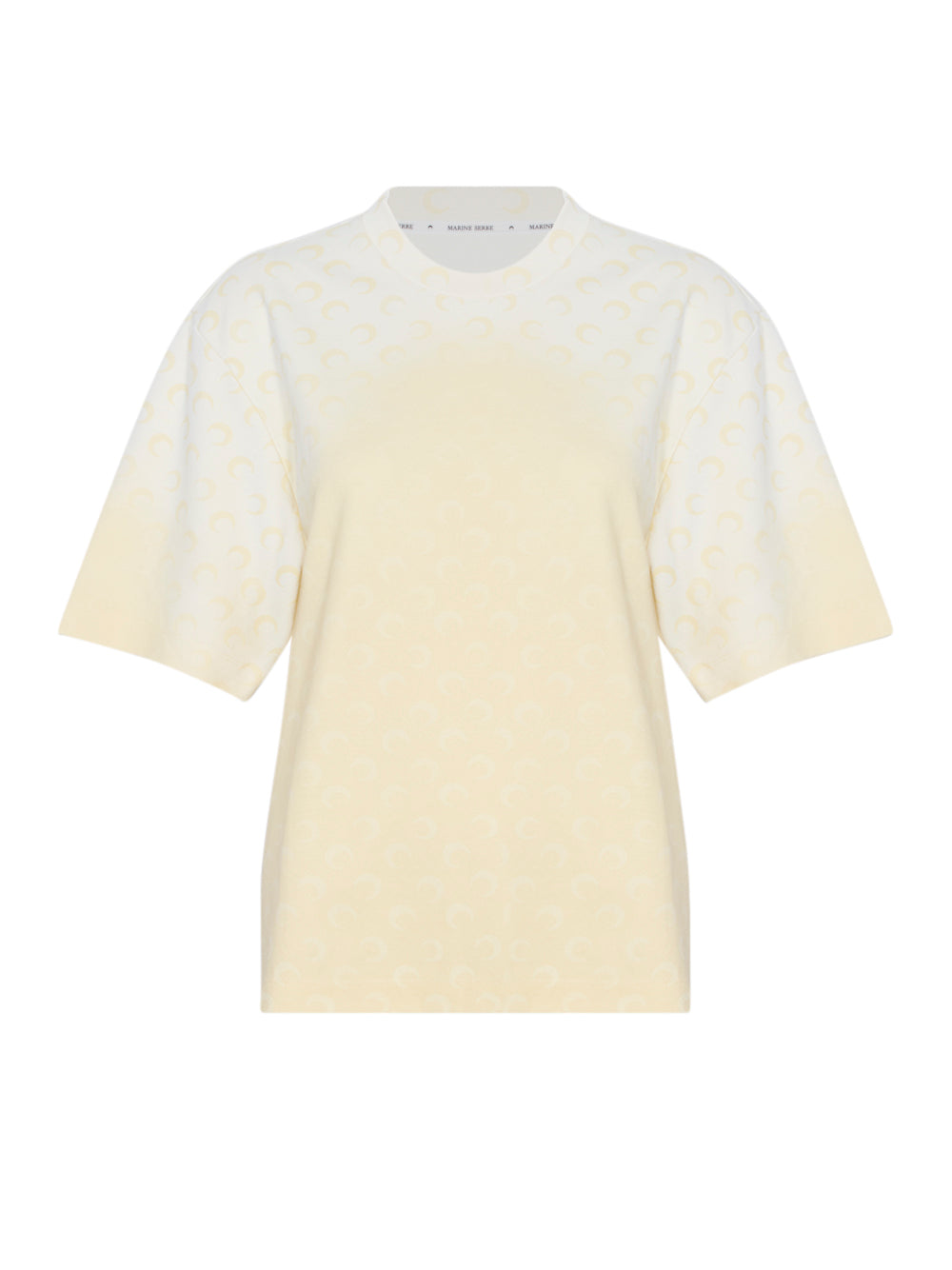 Faded Moon Jersey Relaxed T-Shirt Light Yellow
