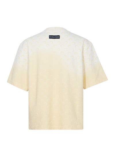 Faded Moon Jersey Relaxed T-Shirt Light Yellow