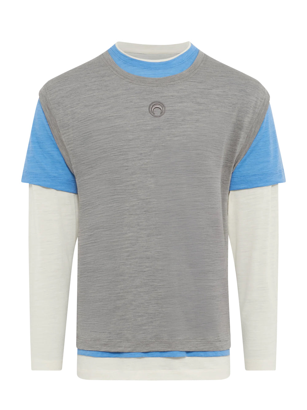 Merino Jersey Three T-Shirt Yellow/Blue/Grey