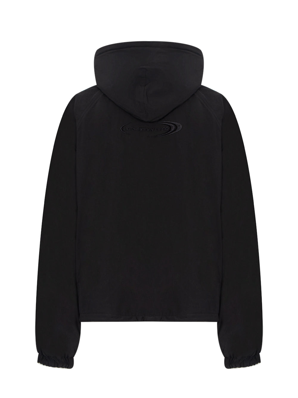 Reversible Zip Front Raglan Hoodie (Black)