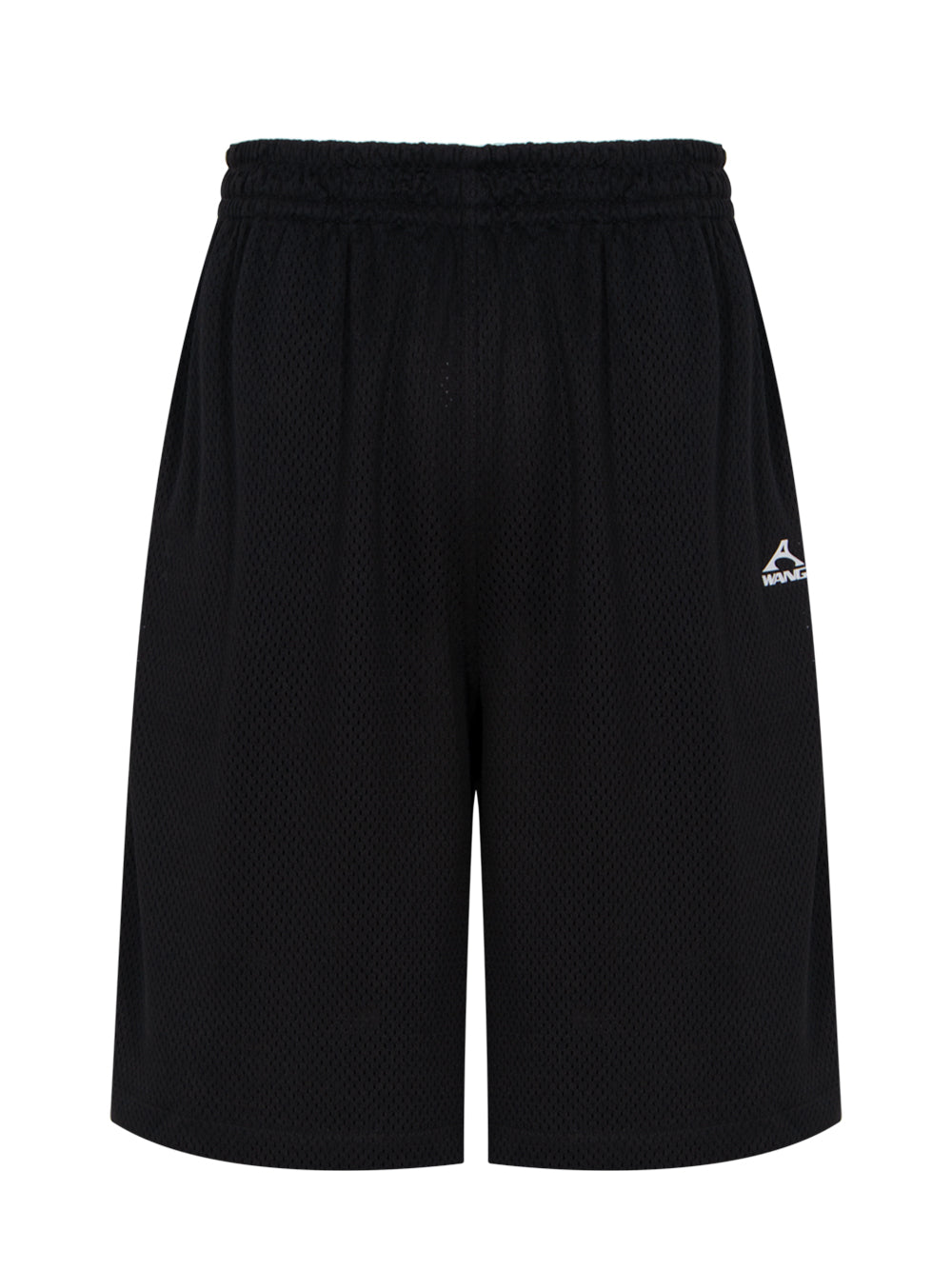 Unisex Athletic Mesh Logo Basketball Shorts (Black)