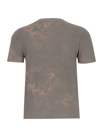 Unisex Camouflage Waffle T-Shirt (Sand)