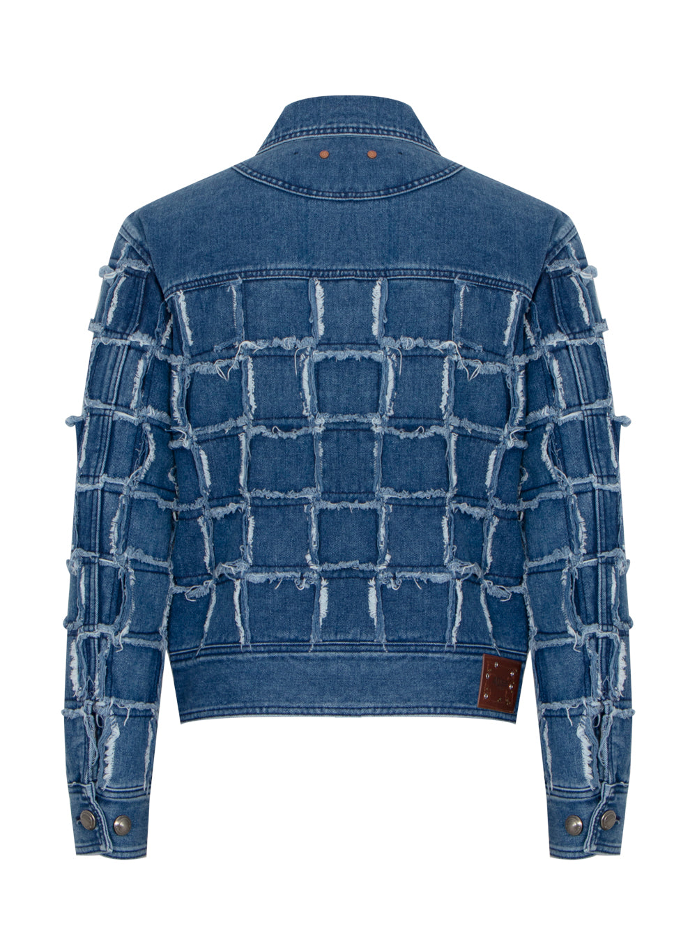 Unisex New Patchwork Denim Jacket (Washed Blue)