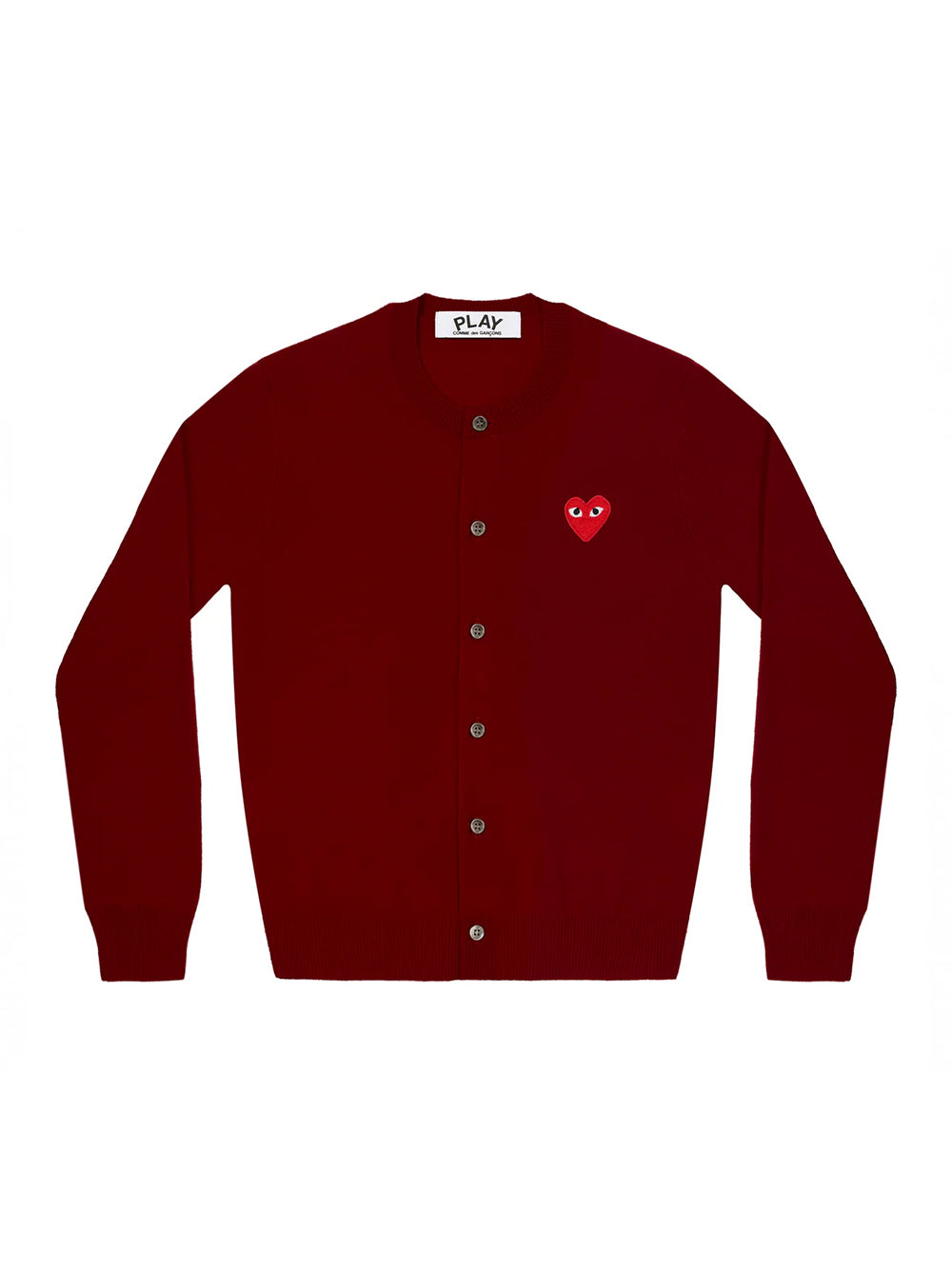 Unisex Red Heart Cardigan (Burgundy)