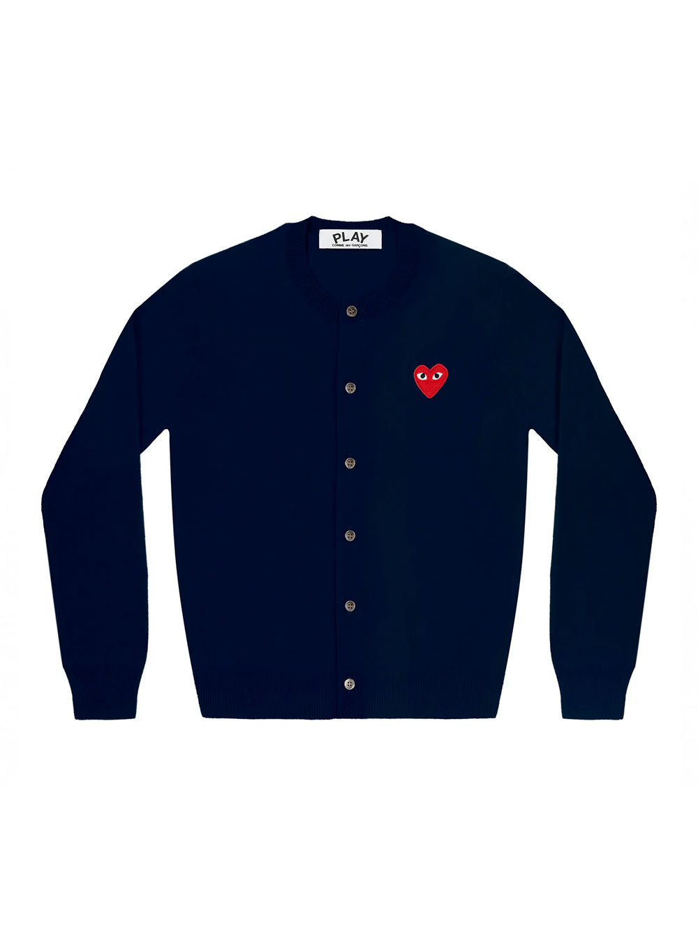 Unisex Red Heart Cardigan (Navy)