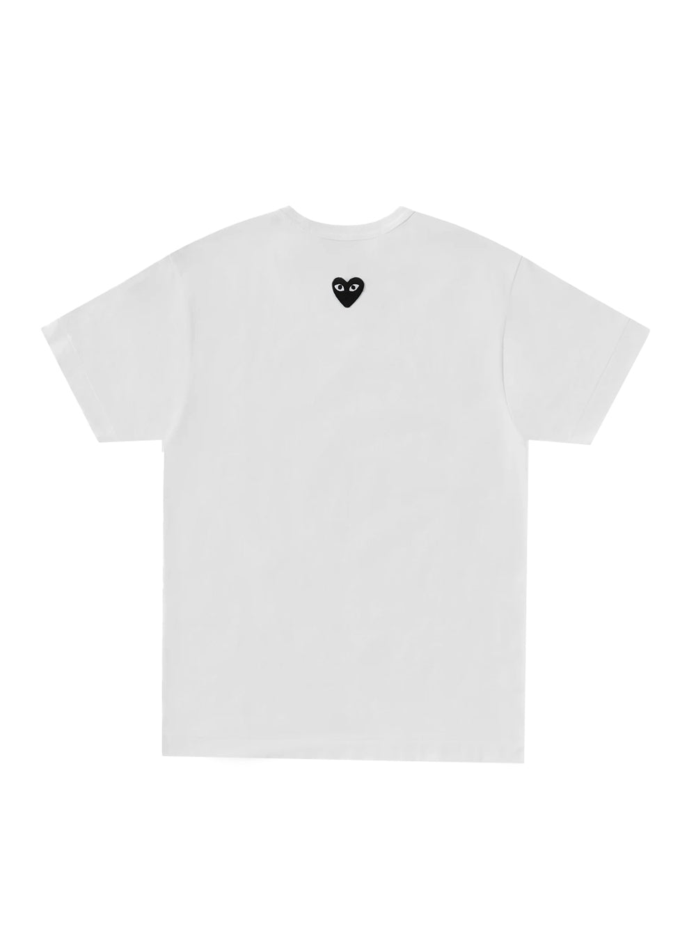 Unisex Reverse Black Heart T-Shirt (White)