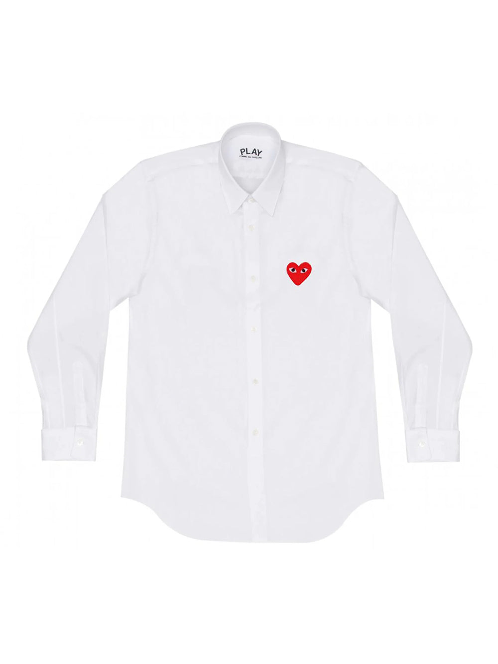 Unisex Shirt With Red Heart (White)