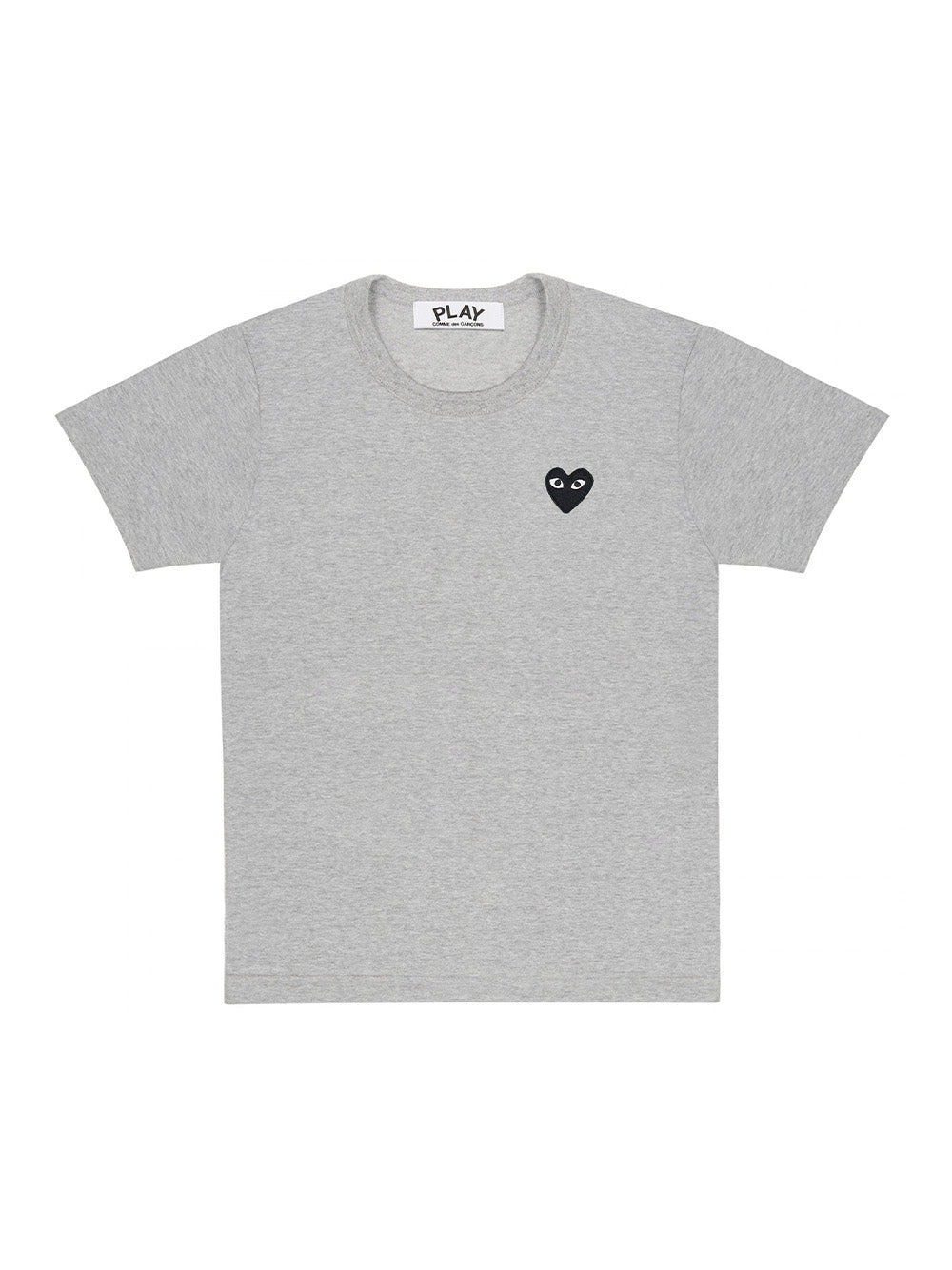 Unisex Tee With Black Heart (Grey)