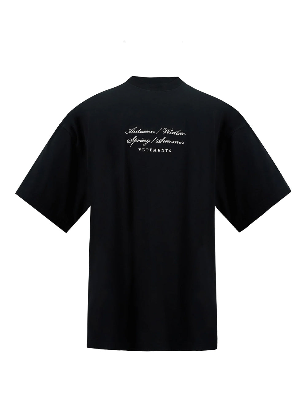 4 Seasons Embroidered Logo T-shirt (Black)