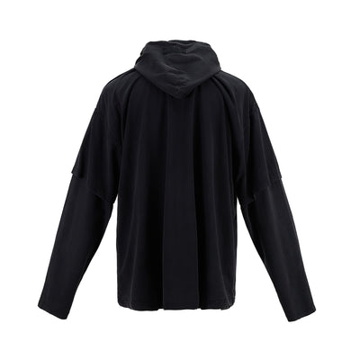 Cool Earth Hooded Longsleeve (Washed Black)