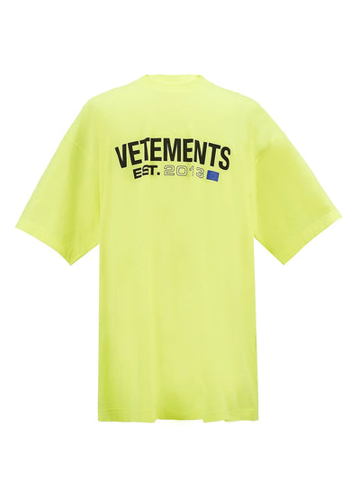 Flag Logo T-shirt (Neon Yellow)