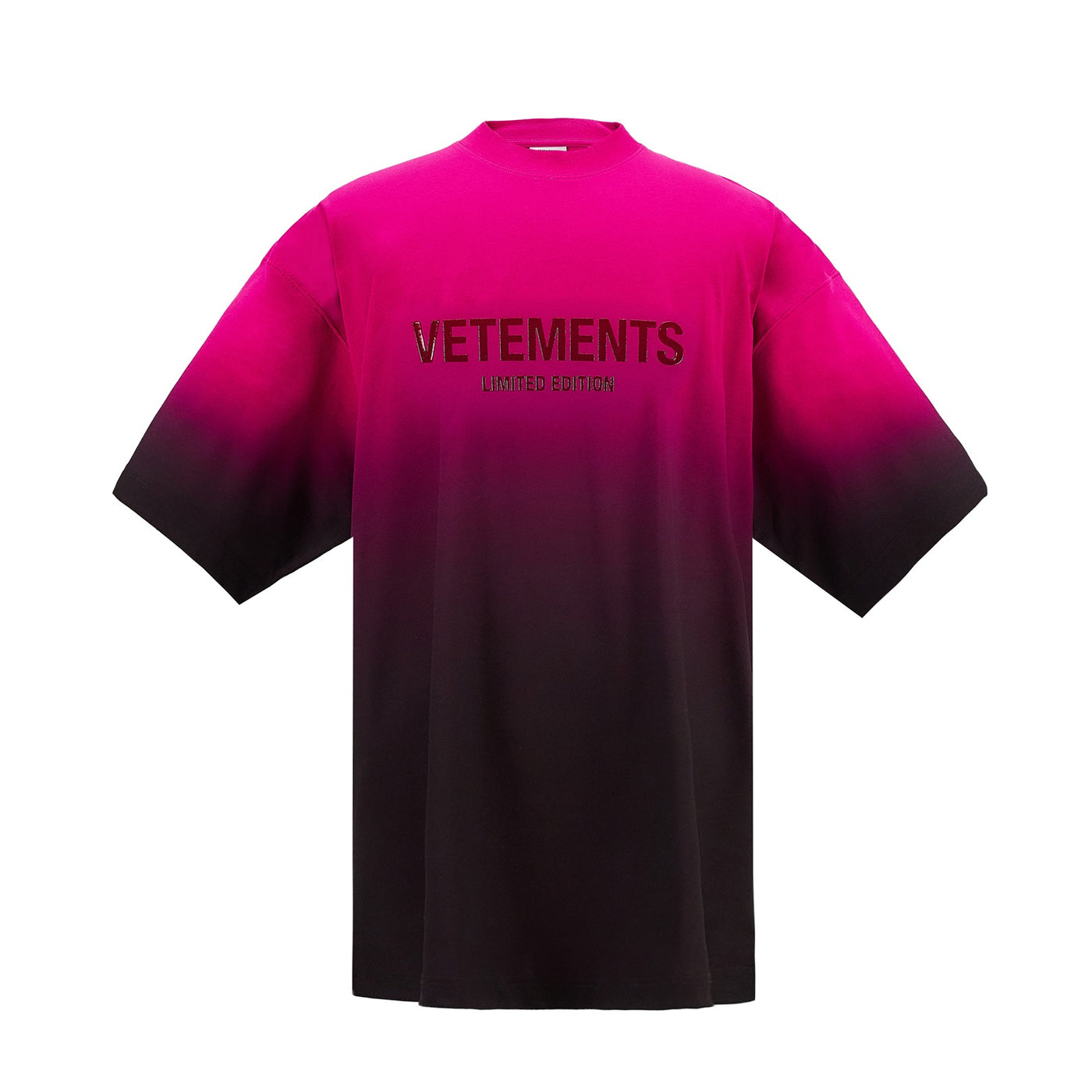 VETEMENTS  Gradient Logo Limited Edition (Hot Pink)