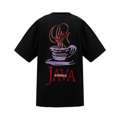 Java Embroidered T-shirt (Black)