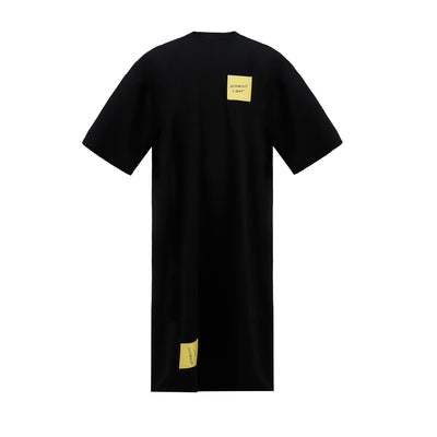 Sticker Reworked T-shirt Dress (Black)