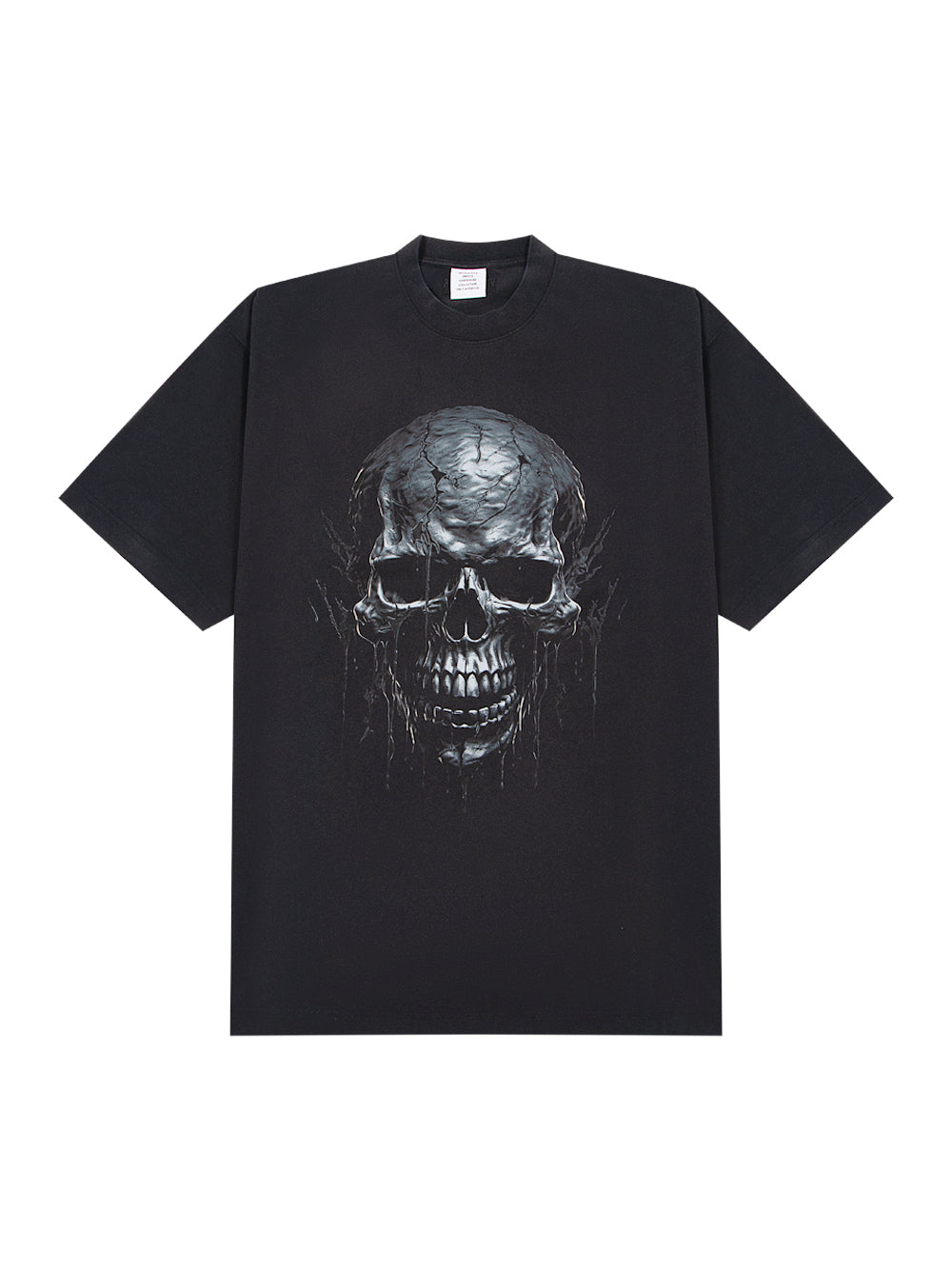Black Skull Metal T-Shirt (Black)