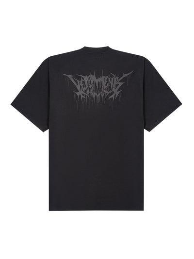 Black Skull Metal T-Shirt (Black)