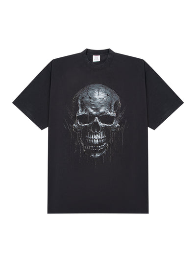 Black Skull Metal T-Shirt (Black)
