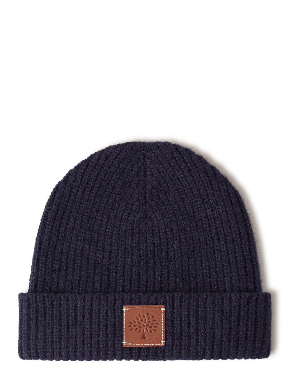 Solid Beanie Navy Mixed Material