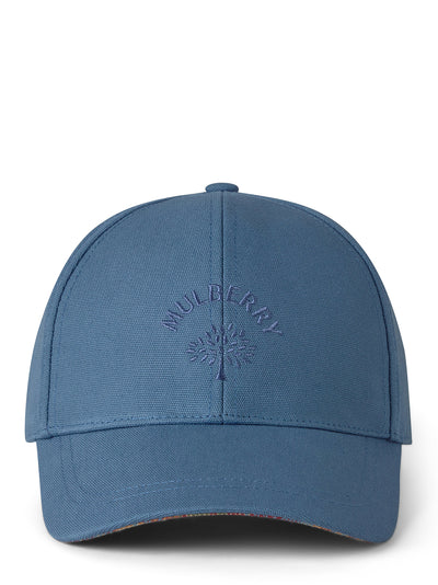 Check Lined Baseball Caps Denim