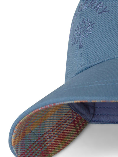 Check Lined Baseball Caps Denim