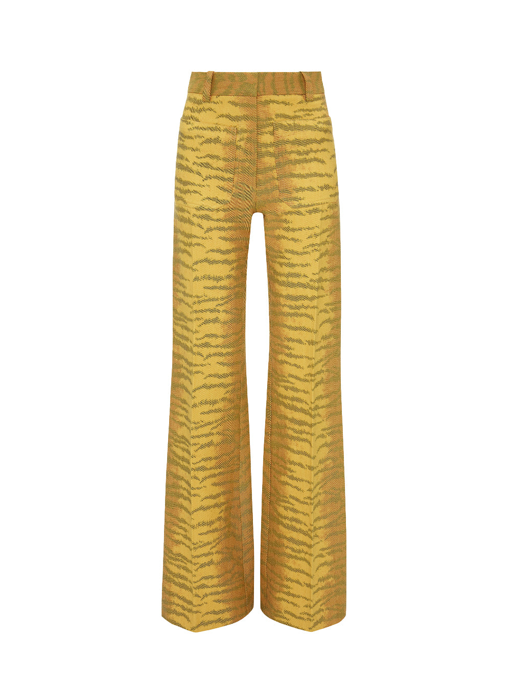 VICTORIA-BECKHAM-Alina-Trouser-Yellow-Maple-Tiger-Print