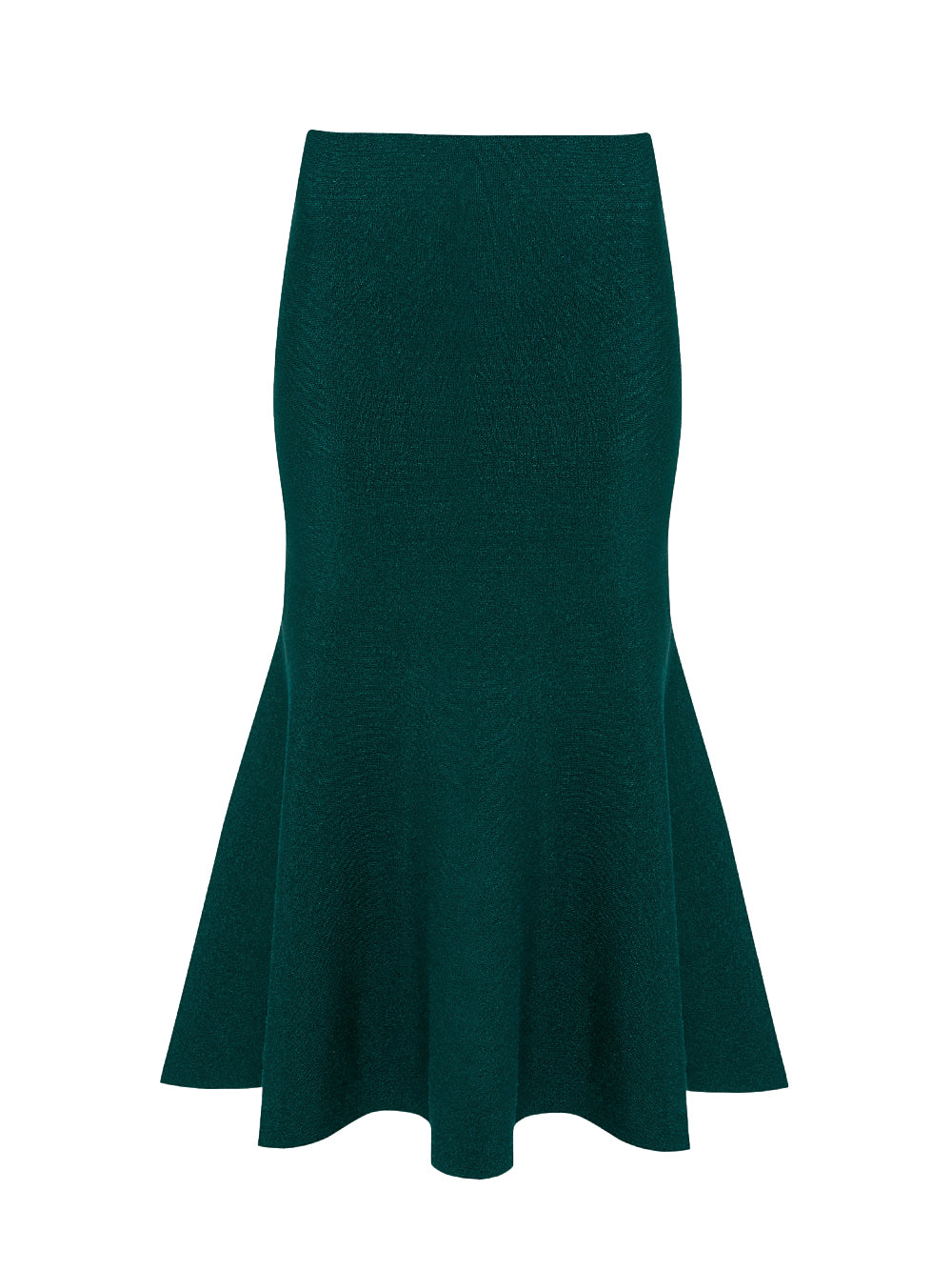 VICTORIA-BECKHAM-Body-Flared-Skirt-Lurex-Green