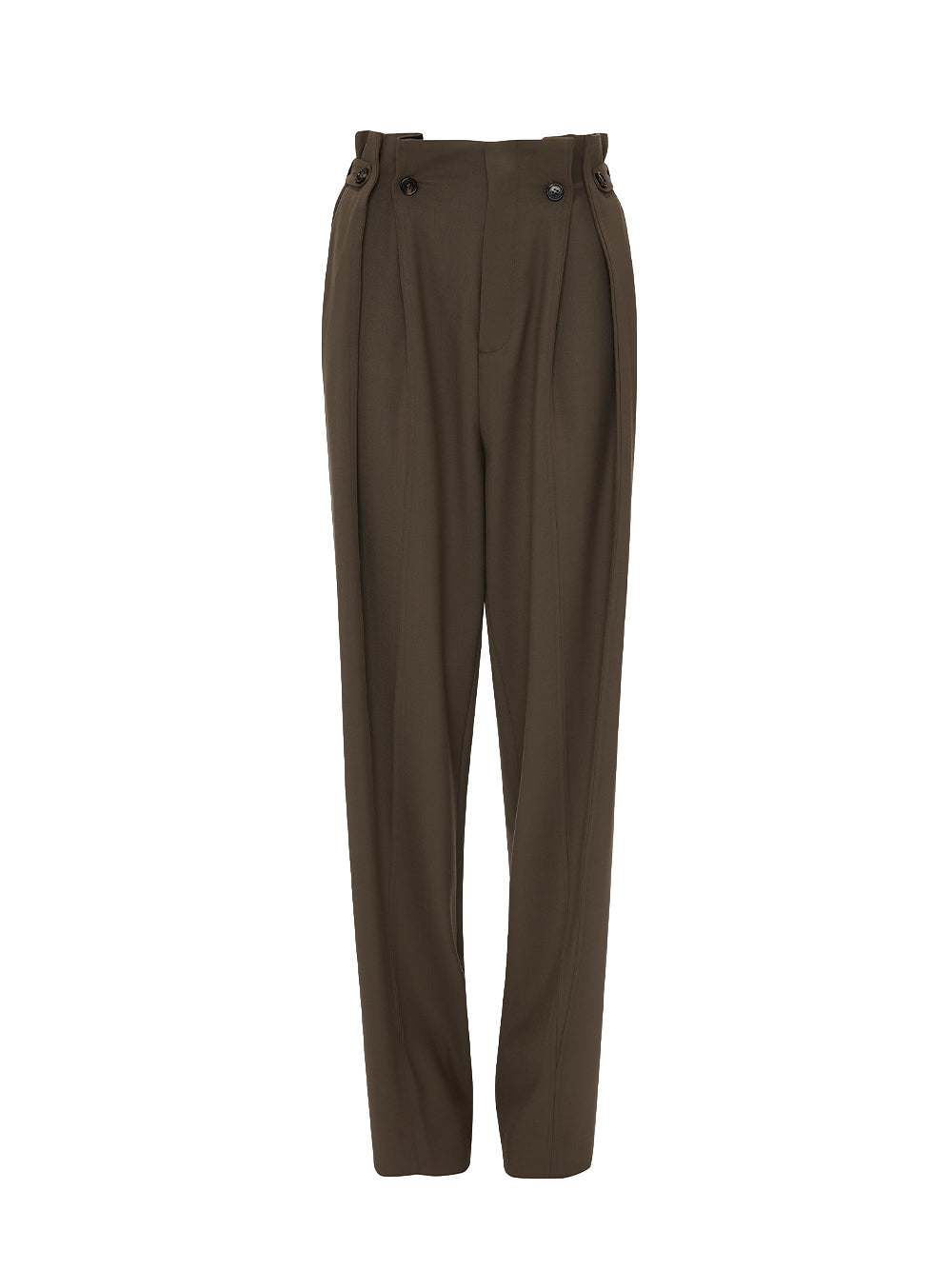 VICTORIA-BECKHAM-Gathered-Waist-Utility-Trouser-Oregano