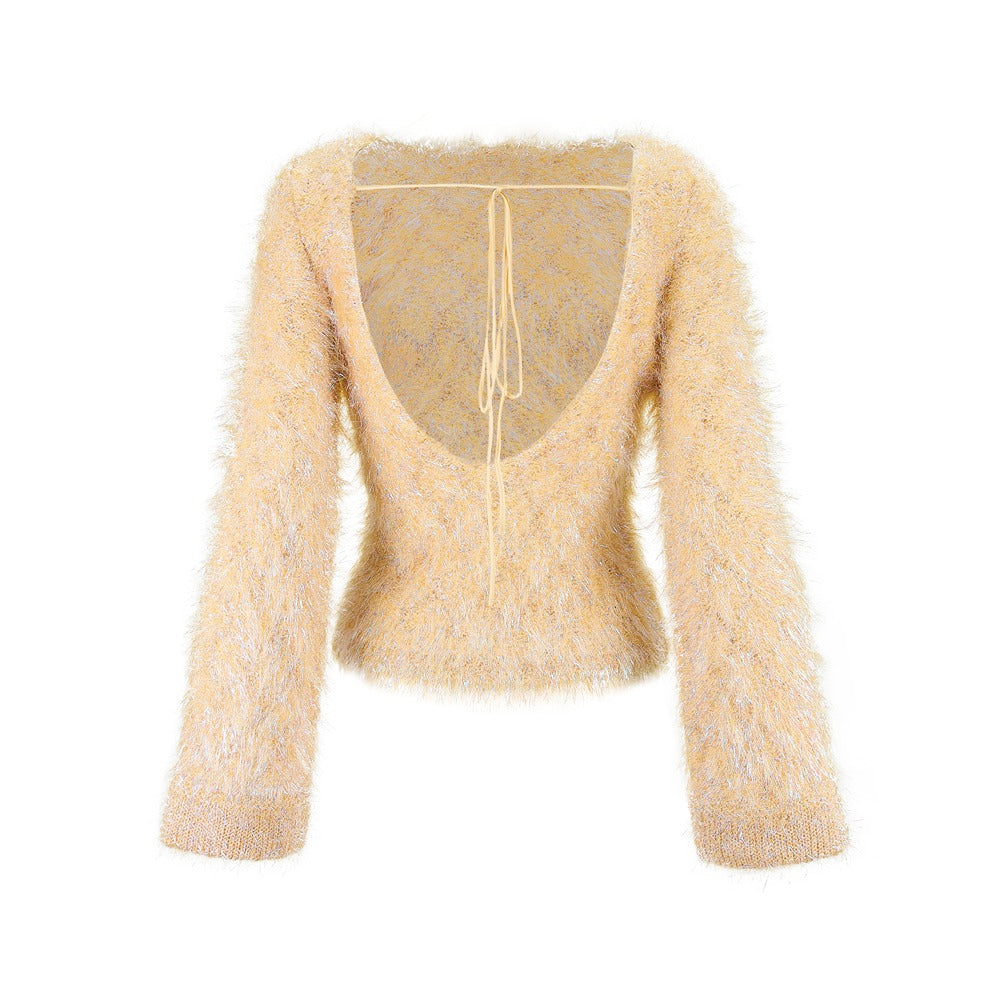 Open Back Jumper (Cream)