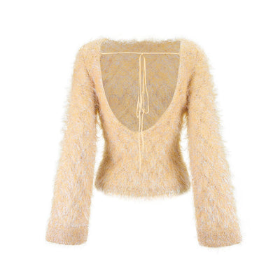 Open Back Jumper (Cream)