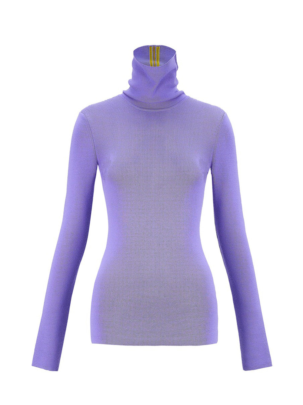 Polo Neck Jumper (Lilac)
