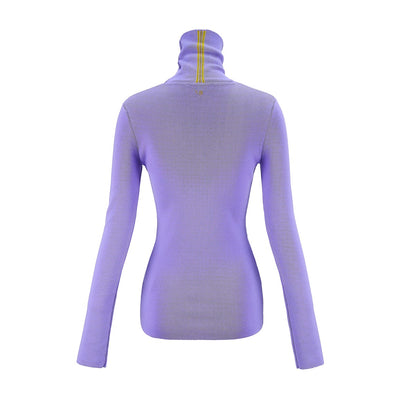 Polo Neck Jumper (Lilac)