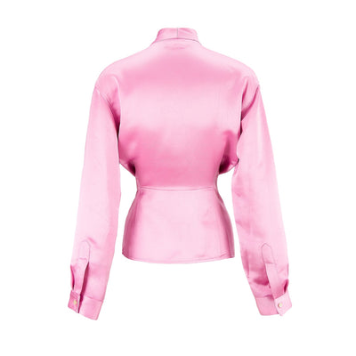 Scarf Neck Blouse (Rose)