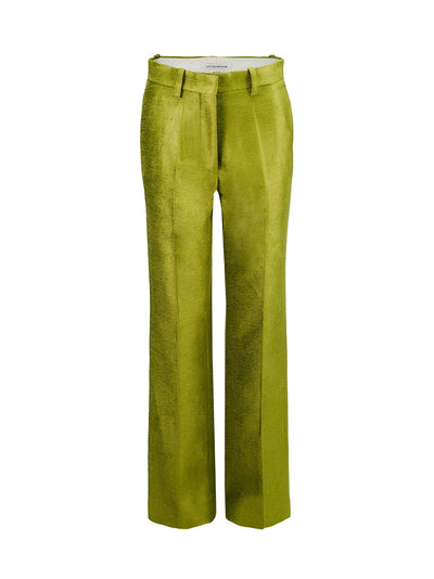 Tailored Straight Leg Trouser (Moss Green)