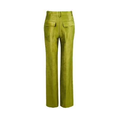 Tailored Straight Leg Trouser (Moss Green)