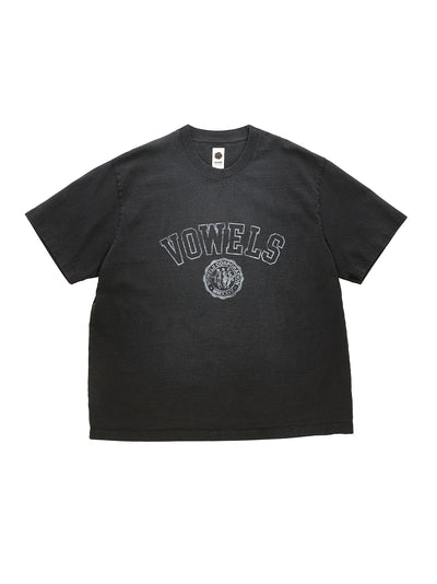 Faded Collegiate Tee Black