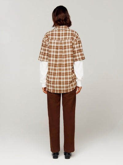 Tailored Trousers W/ Emb  Chocolate