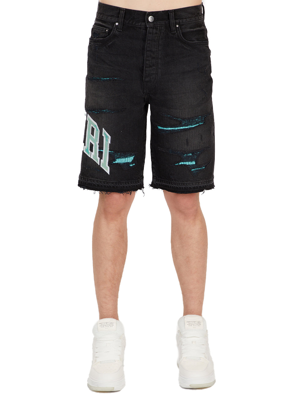 Varsity Logo Repair Shorts (Vintage Black)